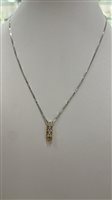 Collana Davite & Delucchi Donna in Oro bianco Diamante 0.10 Ct CLN009428 - CLN009428